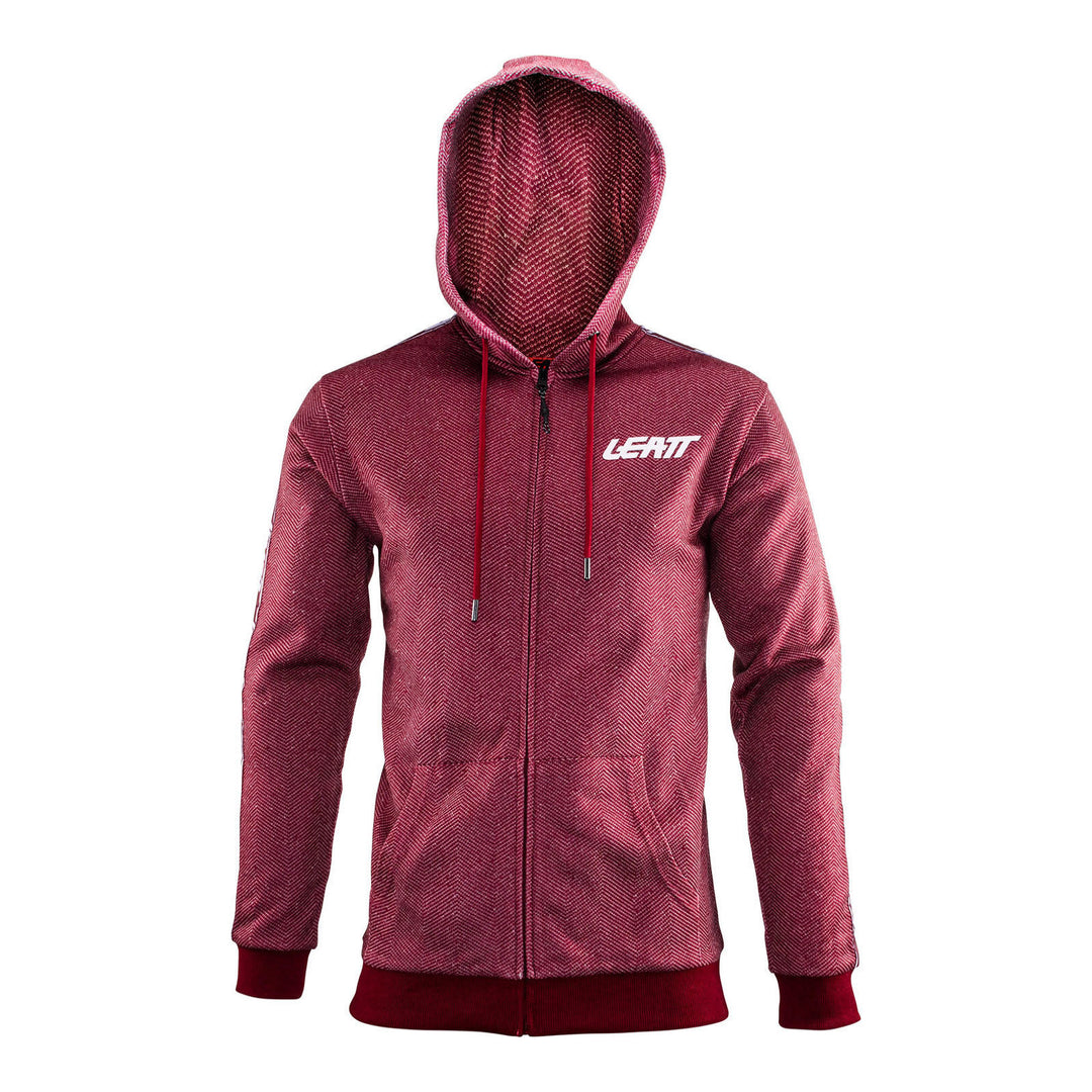 Leatt Premium Zip-Hoodie - Ruby