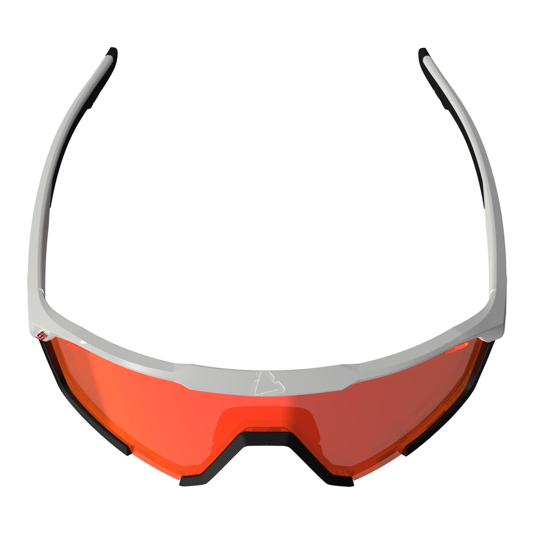 Leatt SpeedViz Pro Sunglasses - Black / White Iriz Cryztal Red 13 VLT